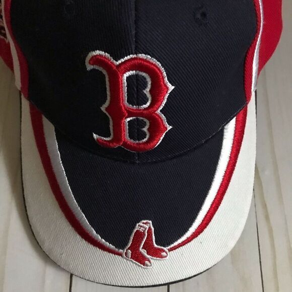 Genuine Merchandise baseball cap hat red blue Boston Red Sox one SZ adjustable - Picture 2 of 9